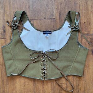 NWOT Scarlet Darkness Corset Crop Top